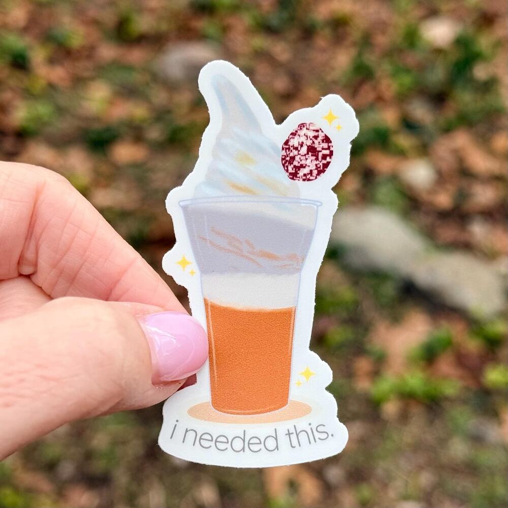 Tropical Serenade Sticker “I Needed This” Vinyl Sticker Aloha Isle Dole Whip